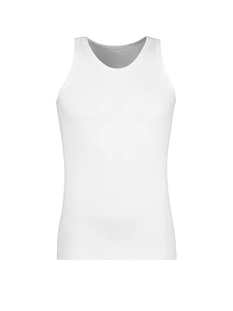 HUBER | Trägershirt - Unterhemd  "De Luxe" (Weiß) | 